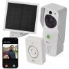 GoSmart domový bezdrôtový batériový videozvonček EMOS IP-09D s WiFi a solárnym panelom