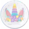 Party Papierové taniere Jednorožec, 6 ks