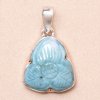 Nefertitis Larimar vyrezávaný prívesok striebro Ag 925 P30 NF42056 - 2,4 cm, 8,3 g