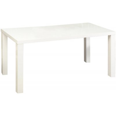 Kondela Jedálenský stôl rozkladací, biela vysoký lesk HG, ASPER New TYP 1