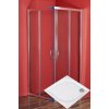 ARTTEC Štvorcový sprchový kút SMARAGD 80 x 80 x 198 cm číre sklo s vaňou z liateho mramoru LINEA PAN04679