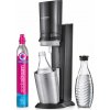SodaStream Crystal 3.0 + sklenená fľaša 0.615 L + bombička
