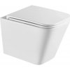Závesná WC misa FLORINA, vrátane soft/close sedátka so splachovanín Tornádo CE-94-001-L