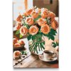 Vymalujsisam.sk Maľovanie podľa čísiel - Kytica ruží vo váze Veľkosť: 40x60cm, Rám: Bez rámu, iba zrolované plátno