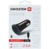 SWISSTEN CAR CHARGER 2,4A POWER WITH 2x USB + CABLE MICRO USB 20110900