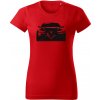 T-ričko Alfa Romeo Giulia 952 dámske tričko Farba trička: Červená, Farba potlače: Čierna, Veľkosť: M
