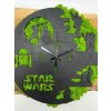 Machové hodiny inšpirované Star Wars 40cm Rovné