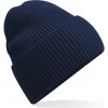 Beechfield Čepice B 384R s manžetou, pletená, dlouhá COT53384Ry4099-oxford navy UNI Navy oxford