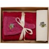 Evei Darčekový set do sauny dámsky, bordový