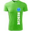 Rescue pre záchranárov tričko Apple Green