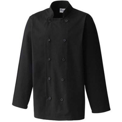 Premier Workwear Kuchárska bunda s dlhým rukávom PR657 Black