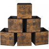 Songmics Úložné boxy textilné boxy do kallaxu priemyselné 30 x 30 x 30 cm