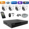 Amiko IP 4 kamerový set, 5Mpix, Ai, Dl, Dome (1500K4) (Amiko)