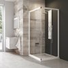 Ravak Blix sprchovací kút 90x90 cm obdĺžniková hliníková lesklé/vzorované sklo 1LV70C00ZG