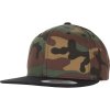 Flexfit Kšiltovka 6089CF/6089CV/6089TC Camo Snapback, 6 panelová COT55689Caf099-green camo/ UNI Maskáčová zelená/černá
