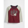 GAP Baby T-shirt with logo Boys tmavočervená
