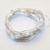 ACA Lighting LED dekoračná strieborná girlanda 20 LED studená biela 2x batérie CR2032 200 cm IP44