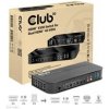 Club3D síťový přepínač - Switch, HDMI KVM Switch - Dual HDMI 4K 60Hz