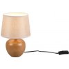 Trio R50621035 stolné svietidlo Luxor 1x40W | E14 - káblový spínač, drevo, krémová