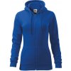 MALFINI TRENDY ZIPPER 411 / Dámska celozapínacia klokanka s kapucňou - kráľovská modrá S