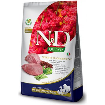 N&D GF Quinoa Dog Weight Mnmgnt Lamb & Broccoli 2,5 kg