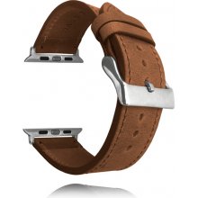 LAVVU Hnedý kožený remienok Top Grain pre APPLE WATCH 42-44 mm LSXAES2