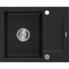 Mexen Enzo - drez granitový 57,6x46,5cm, 1-komorový, čierna, 6506571005-77