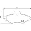 Sada brzdových platničiek kotúčovej brzdy BREMBO P 61 052