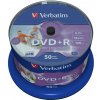 VERBATIM DVD+R(50-Pack)Cake/Print/16x/4.7GB/NoID