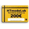 HT model Elektronicka darčeková poukážka - 200 EUR