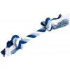 Hip Hop dog hračka bavlnený uzol 25 cm modrá, sv. modrá, biela