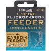 Drennan návazce Fluorocarbon Feeder Carbon Feeder vel.14 / 5,0lb