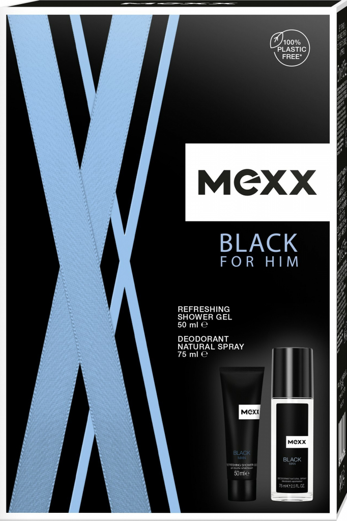 Mexx Black Man deodorant sklo 75 ml + sprchový gél 50 ml darčeková sada
