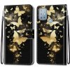 Peňaženkové 3D puzdro na Moto G10/G20/G30 - Skupina Zlatých Motýľov