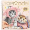 Top Model Bloček Dress me up kitty Top Model, Se samolepkami