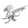 Metal Earth 3D Puzzle Big Silver Dragon Iconx 74 ks
