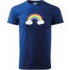 Veselá dúha - Tričko extra veľké (5-8XL) - 5XL ( Kráľovská modrá )