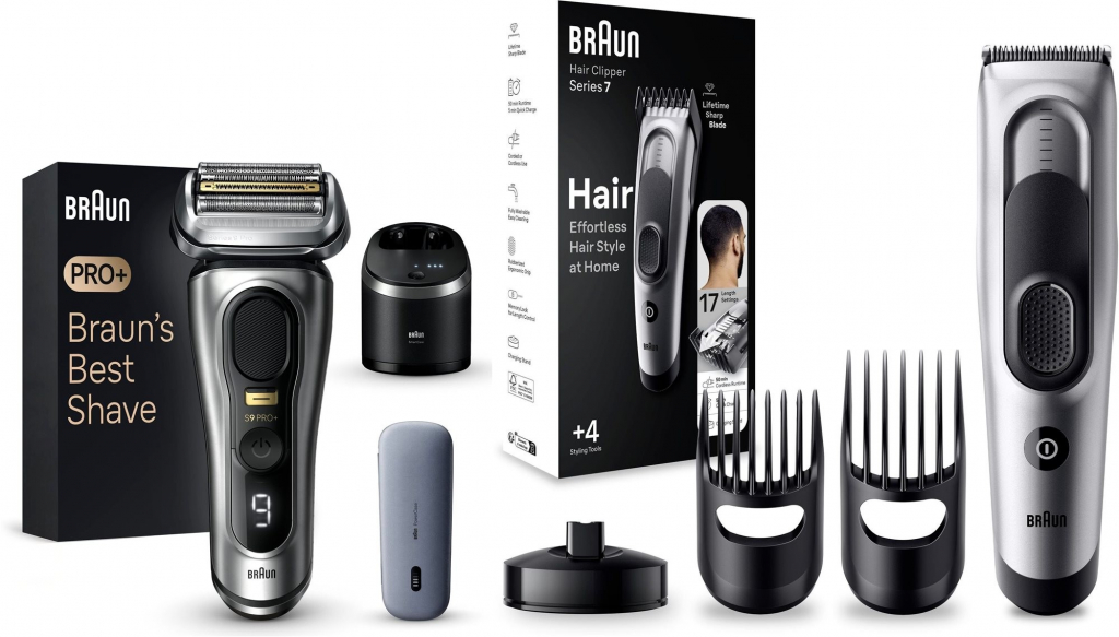 Braun Series 9 Pro+ Wet&Dry + Braun Series 7 HC7390 BRAHS00SR