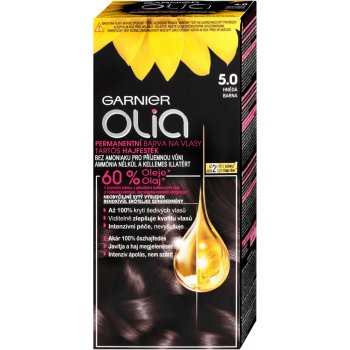 Garnier Olia 5.0 hnedá farba na vlasy