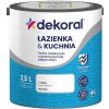 Dekoral Kúpeľňa & Kuchyňa latexová farba odolná voči vlhkosti biela 2,5L