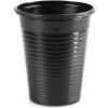 Poháre plastové čierne 200ml (1bal.100ks)