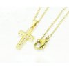 iŠperky Oceľový náhrdelník s príveskom krížik ID|321795