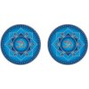 Mandala okenná nalepovacia - Modrý ohm - 2 malé