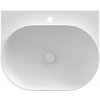 Ravak Yard - Umývadlo, 61x50 cm, bez prepadu, otvor na batériu, matná biela XJX0E260001