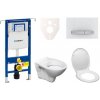 Cenovo zvýhodnený závesný WC set Geberit do ľahkých stien / predstenová montáž + WC Ceramia S-Line Pro 111.355.00.5ND8