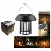 lacne-dekoracie.sk Solárna závesná lampa s teplou žiarovkou 13x9x5 cm ČIERNA