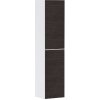 Hansgrohe Xevolos E - Vysoká skrinka 40x176x36 cm, 2 dvierka, pánty vpravo, matná biela/tmavý dub 54221730