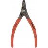 Presné kliešte pre poistné krúžky 130 mm so špičkami 1,25 mm vyhnuté KNIPEX 49 21 A11