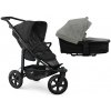 TFK Mono3 2v1 Black Combi carrycot + Seat unit Nenafukovacie kolesá (s výplňou) Hlboká vanička Premium Grey