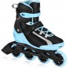 MrsFIT Dámské fitness kolieskové korčule, čierno-modré, ABEC7 Carbon, veľ. 40